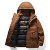 Thickened outdoor cotton-padded clothing fashion jacket cycling autumn and winter cotton-padded jacket men's jacket