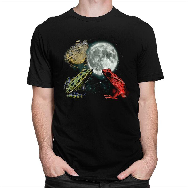 Classic Frog Moon T Shirts Unisex Short Sleeve Tshirts Summer Streetwear Casual Graphic Tee Tops Pure Cotton Slim Fit Clothes