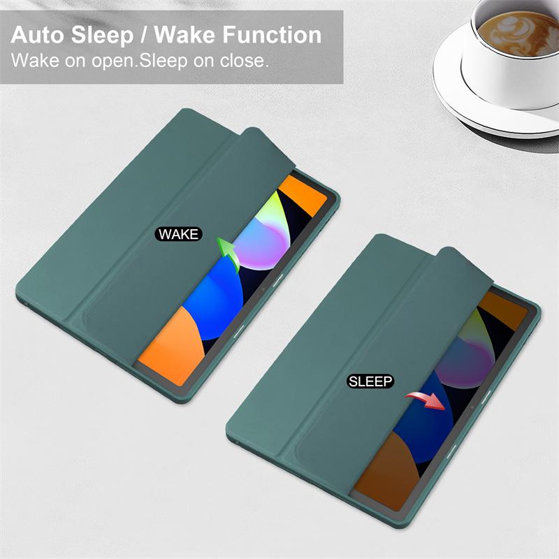 For Lenovo Idea Tab 11 Case with Pen Holder Acrylic Clear Smart Magnetic Cover for Coque Lenovo Idea Tab 11 Tb336fu Tb336zu Case