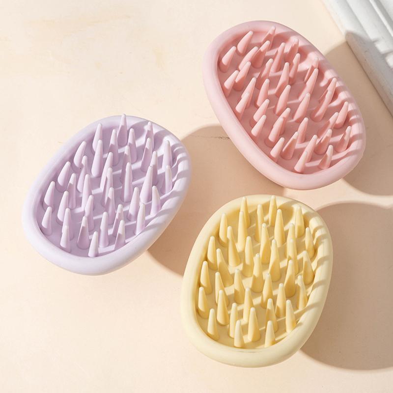 Simple Shampoo Brush Head Scalp Massage Comb Hair Washing Comb Body Massage Brush Bath Shower Brush Salon Hairdressing Tool