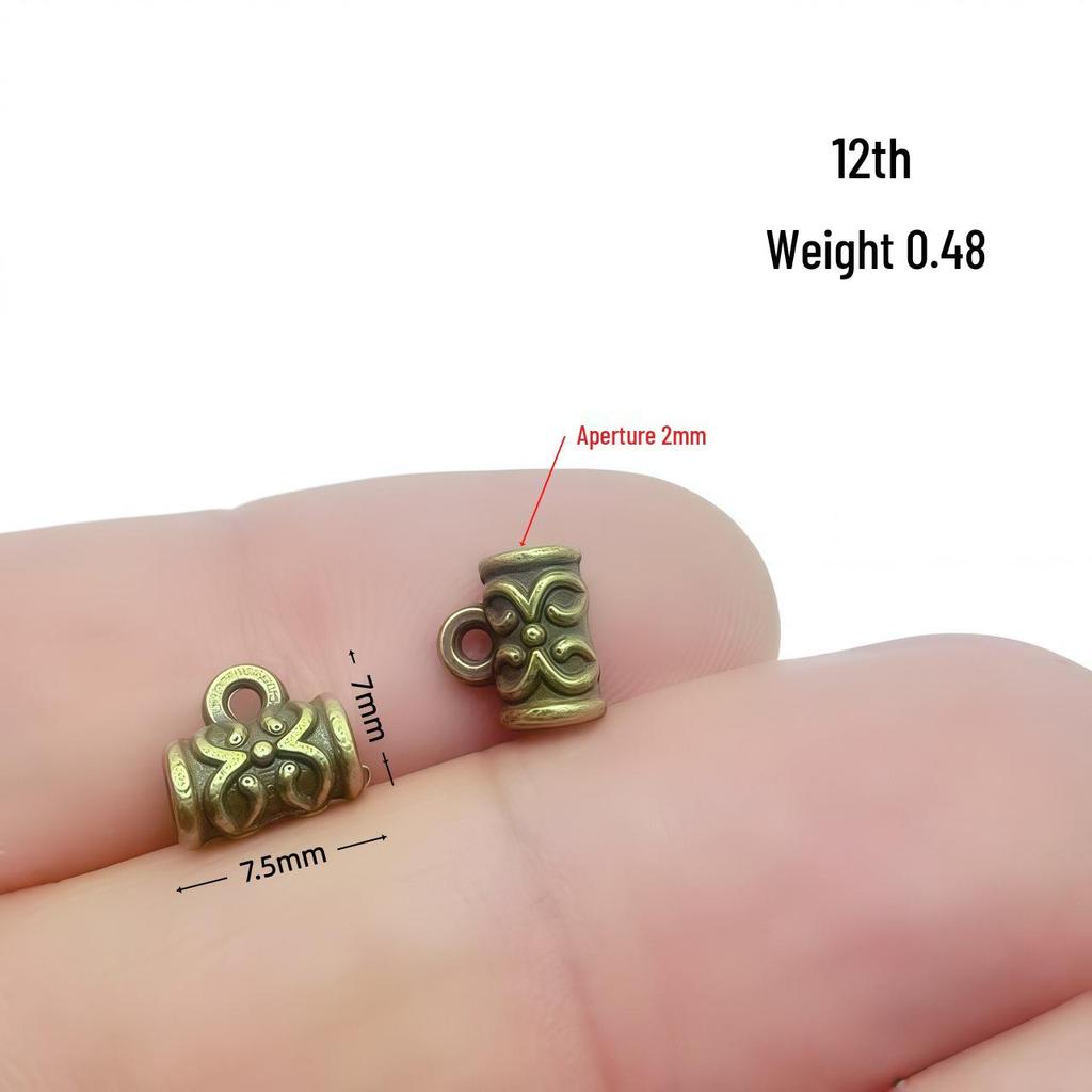 Retro-Perlenverbinder aus Bronzelegierung für selbstgemachten Schmuck – Armband- und Halsketten-Accessoire