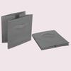 1pc - Grey uncovered square storage box with foldable fabric for household use, snacks, and miscellaneous items sorting basket