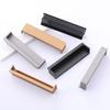 Aluminum Alloy Wardrobe Cabinet Sliding Door Drawer Embedded Hidden Button Handle Slotted Invisible Cabinet Door Handle