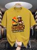 Vintage Cowboy Chef Graphic Unisexs Crew Neck T Shirt Grillin And Chillin Western BBQ Print Short Sleeve Casual Cotton Daily Tops