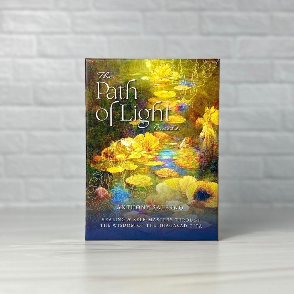 39 Stück Karten Der Pfad des Lichts Oracle: Heilung und Selbstbeherrschung durch die Weisheit der Bhagavad Gita 10,4*7,3cm
