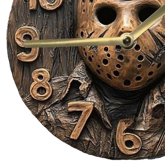 Round Wall Clock with Numbers Silent Movement Easy To Install Battery Operated 10-Inch Hanging Clock Artistic Home Decor