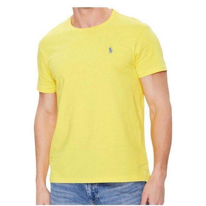 T-SHIRT - RALPH LAUREN - Classic - Jaune canari - Slim Fit - 100% coton