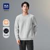 HLA Men's Jacquard Crew Neck Long-Sleeve Fleece Sweater