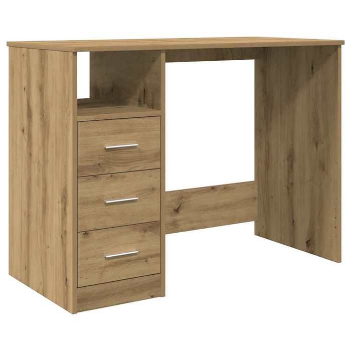 VidaXL Desk Artisan Oak 102x76x50 Cm Engineered Wood, Desk, Study Desk,, Computer Desk, Furniture of 855853