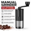 Small Household Coffee Bean Grinder Hand Crank Portable Adjustable Grinder  Office