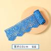 Ruban de Dentelle Brodé Floral Creux de 1 Mètre Soluble dans l'Eau pour Couture d'Articles d'Habillement DIY Tissu Artisanat Fait Main Bande de Dentelle Noir Blanc