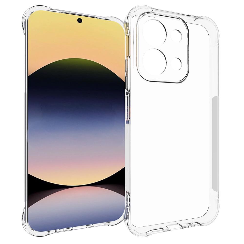 

Для Xiaomi Redmi 15C 4G (171 мм) Прозрачный ТПУ чехол WANLONFENG Серия TM 2.0мм Задняя крышка для телефона Transparent