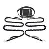 Dog Leash with Waist Bag Reflective Retractable Leash for Two Dogs Hands-Free Running Leash with Padded Handles Night Safety Walking Gear