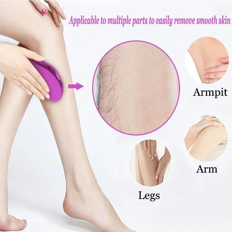 Nano Painless Crystal Epilator Physical Professional Safe Depilator Hair Eraser Men Women Arms Legs Hair Remover Tool