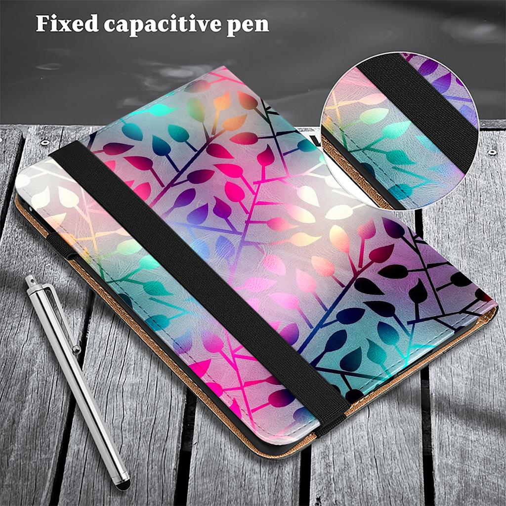 For iPad Pro 13 (2024) Stand Case Pattern Printed Leather Tablet Flip Cover