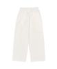 CARGOBROS Linen-Like Pintuck Wide Shorts (White)