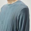 K-Boxing Men's Mulberry Silk Cashmere Blend Round Neck Knit Sweater
