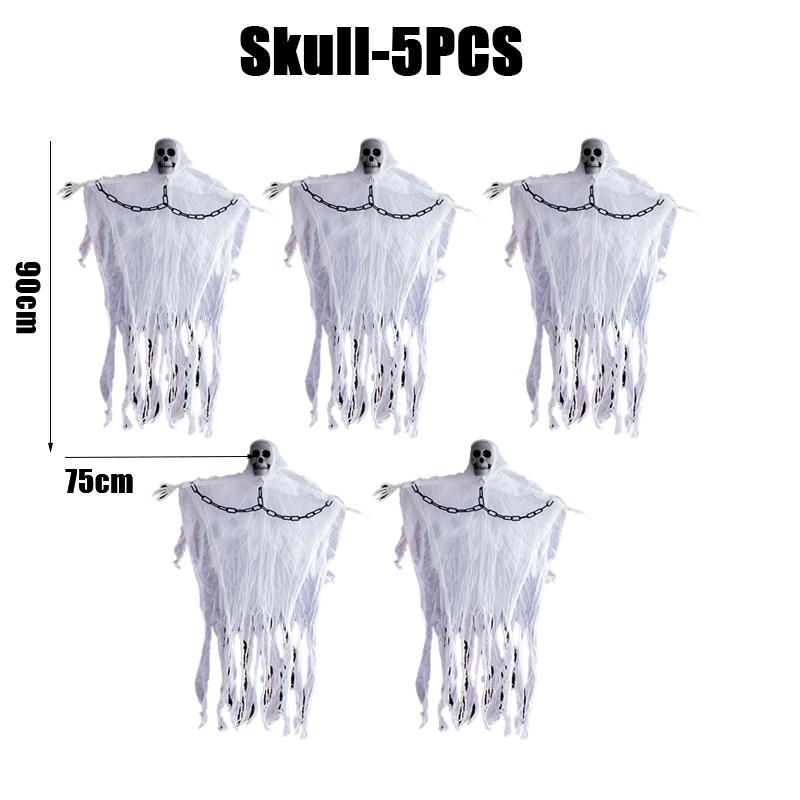 Halloween Hanging Ghost Skeletons Outdoor Decor Glow in the Dark Haunted House Props Scary Party Yard Decoration Supplies