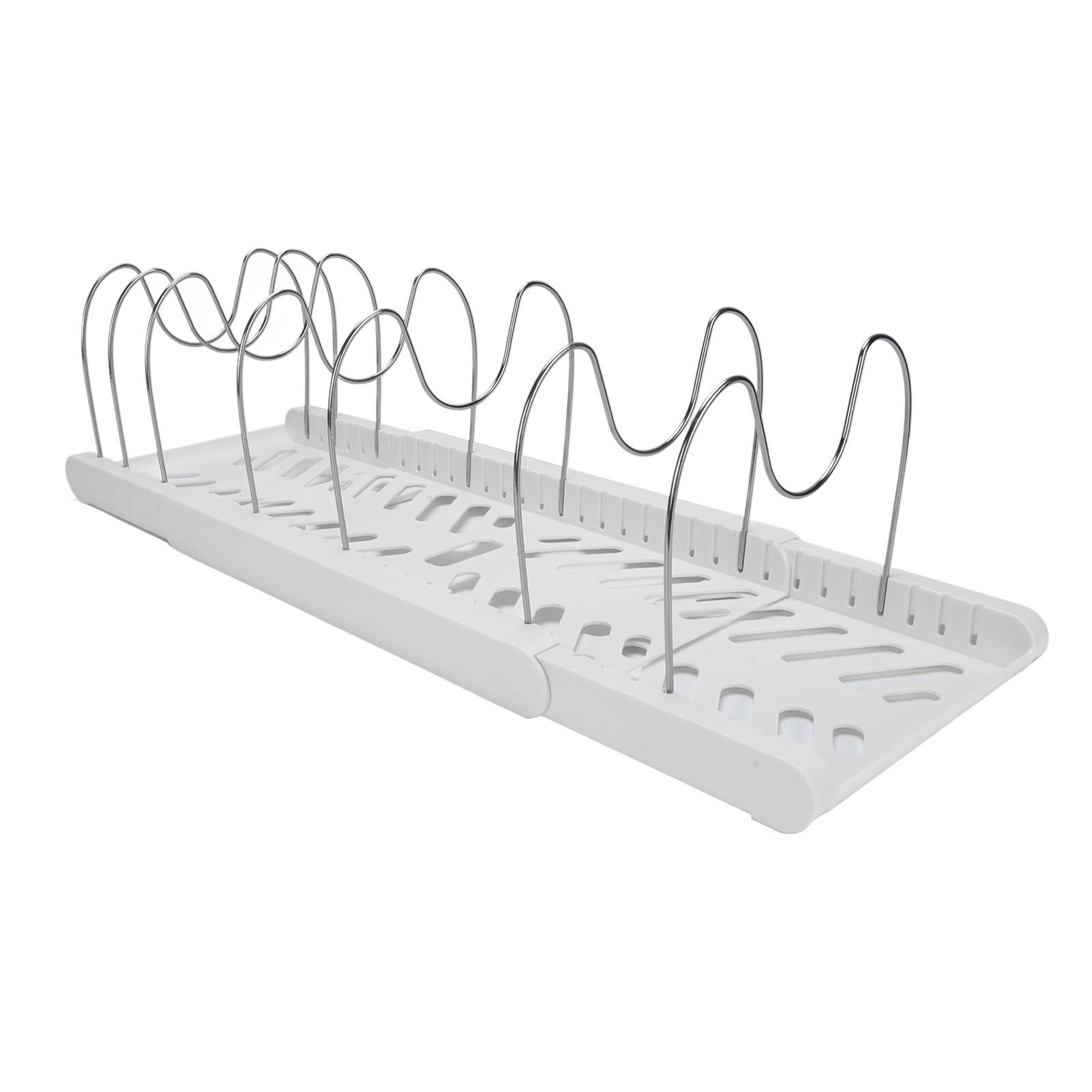 

Pots and Pans Expandable Cookware Rack Pan for Kitchen