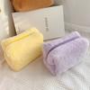 Plush Makeup Bag Lovely Soft Plush Fluffy Makeup Bag Fluffy Makeup Bag Portable Cosmetics Bag for Gi