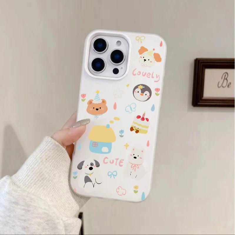 House Puppy Suitable for Apple 16/17promax Mobile Phone Case iPhone15 Skin Skin Scrub 13/12 Jelly 14
