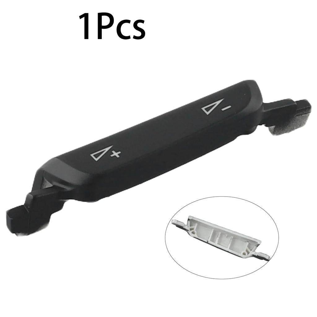 Hochwertige, nützliche und langlebige Schaltertastenabdeckung, Lautstärketastenabdeckung, 1 Stück, schwarze Teile, 1 x ABS-Zubehör, Multifunktionslenkrad