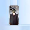 H-Rene Magritte-S Art Phone Case For Iphone 16 15 11 13 14 Pro Max 7 8 Plus X Xr Xs Max Se2020 12mini Transparent Cover