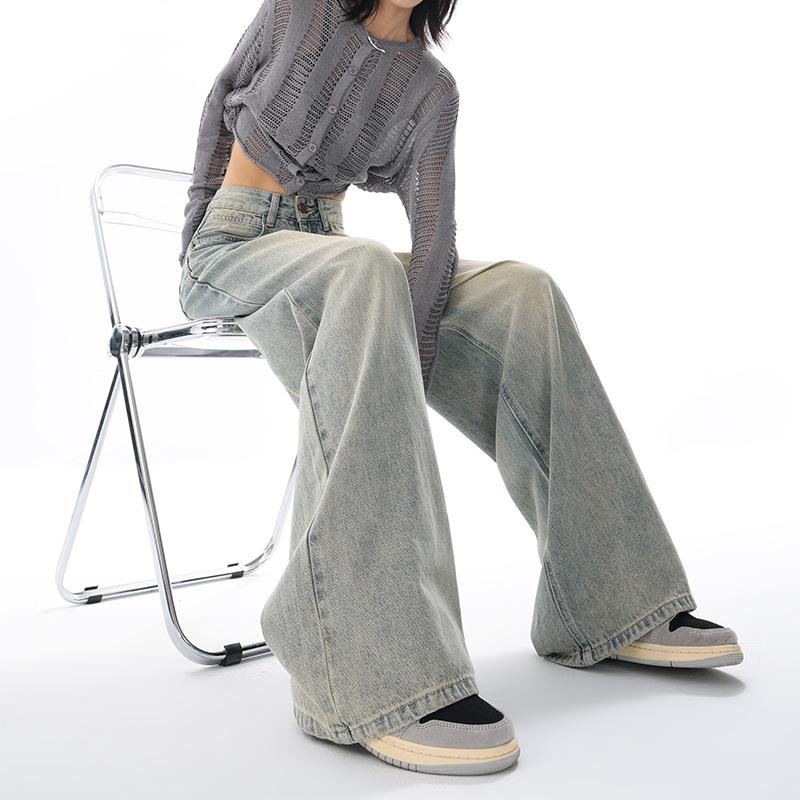 

Женские джинсы свободного кроя KEN STUDIO Retro American с широкими штанинами — коллекция Весна и Лето 2XL