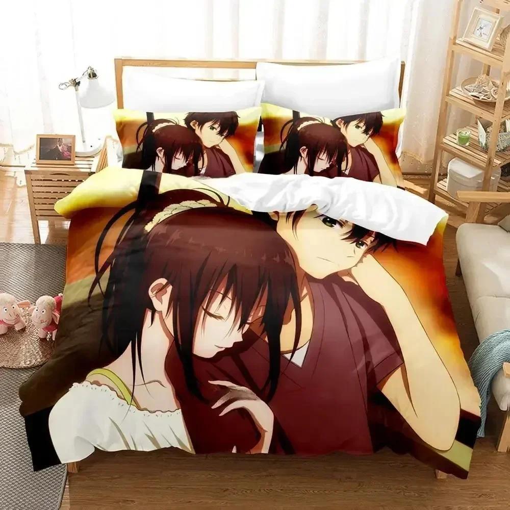 New Hyouka Bedding Set Single Twin Full Queen King Size Bed Set Adult Kid Bedroom Duvet Cover Sets 3D Print Anime Bed Sheet Set