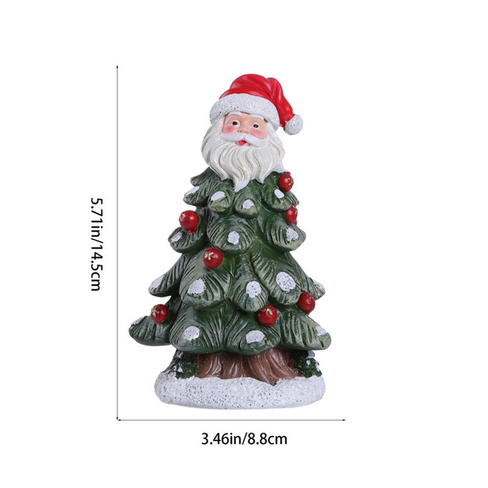 

Santa Claus Figurines Christmas Tree Cute Home Decor Decorative Sculpture Desk Decor For Adults Kids Living Room Bedroom Shelf