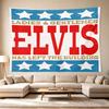 Elvis Neon Sign Versatile Wall Hanging Blanket, Home Backdrop for Wedding, Party and Video Shooting,Perfect Gift