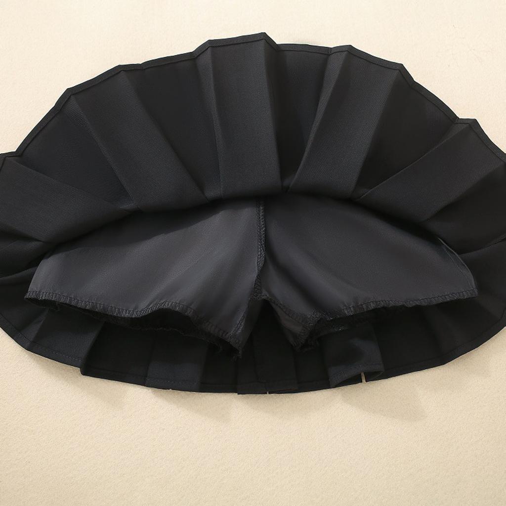 Girls' Pleated Skirt - Solid Color School Uniform Skirt