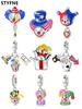 Berlocker Plata Clown Cirkus Pärlor Berlock Kopparpläterad Passar Berlocker Kopparoriginal Armband För Smyckestillverkning Diy Berlock