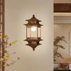 Song Dynasty Aesthetic Lamp: Hexagonal Pavilion Chandelier for Tea Room or Zen Restaurant