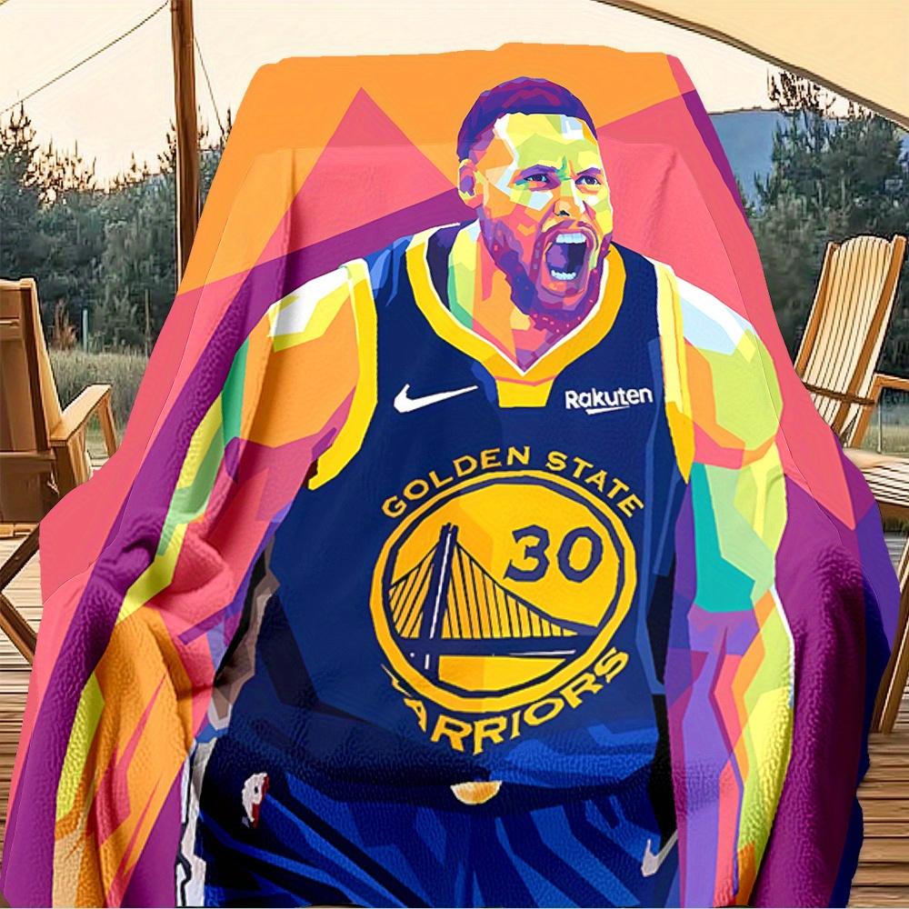 1pc Basketball, Player, Action Digital Printed Flannel Blanket, Super Soft Plush Fleece Bed Cover, Multipurpose Four Season Blanket for Sofa