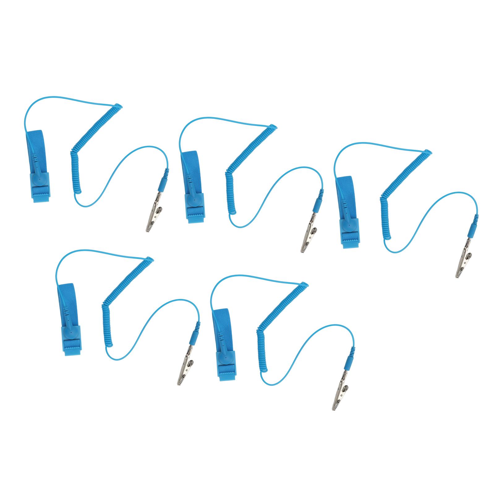 

Антистатический браслет, регулируемый ESD ПВХ шнуровой ремешок на запястье, заземляющий браслет для лабораторного производства