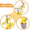 Artificial Potted Plum Blossom Fake Plants Multipurpose Bonsai Flower with for Indoor