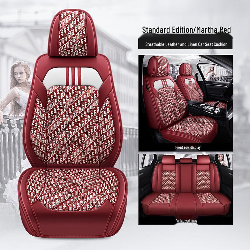 Five-Seat Full Wrap Universal Car Seat Cushion Cover for All Seasons