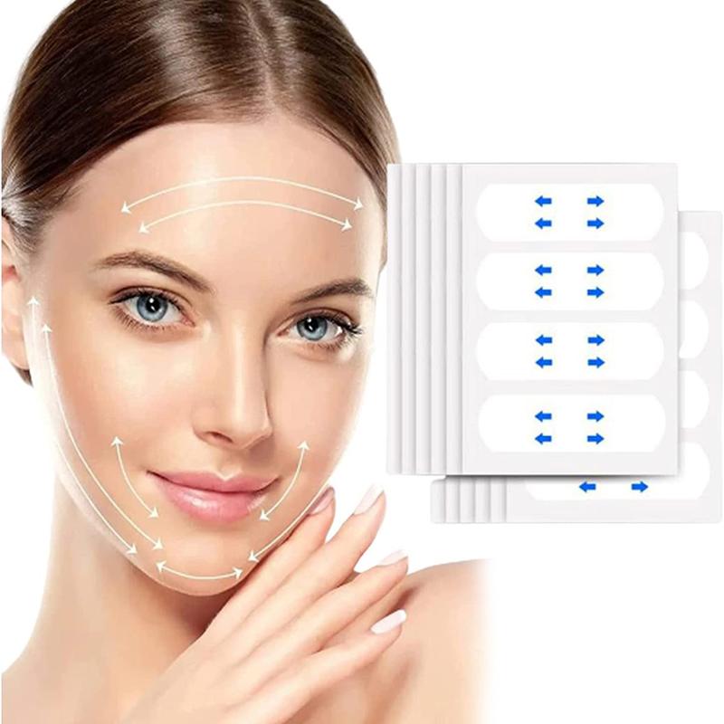 40Pcs/10Sheets/Pack Waterproof V Face Makeup Adhesive Tape Invisible Breathable Lift Face Sticker Lifting Tighten Chin