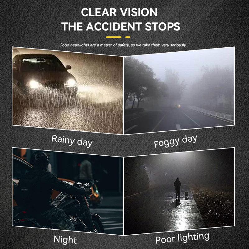 Motorcycle Headlight Auxiliary LED Fog Light Explorers Offroad Angel Eyes LED Light Driving Spotlights