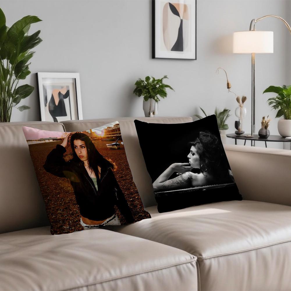 Singer A-Amy W-Winehouse cushion cover Comfortable and soft bedding skin friendly leisure sofa car office pillowcase