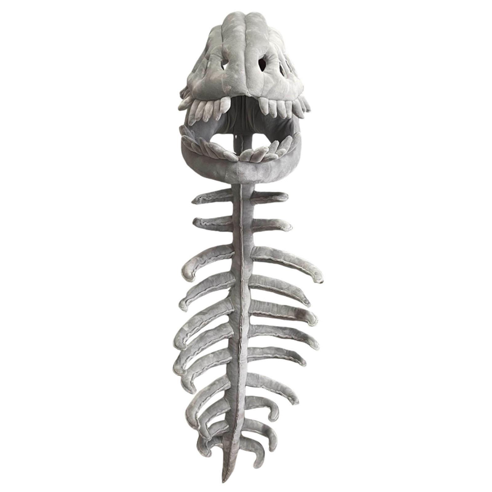 

Chinese Dinosaur Skeleton Model Head Cover Decoration Props Children S Adult Costumes Dragon Tail H A