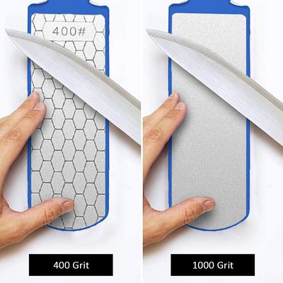 Schmirgel-Schnellschärfer, Küchenschärfer, Artefakt, feiner doppelseitiger Spitzer, Schleifstein