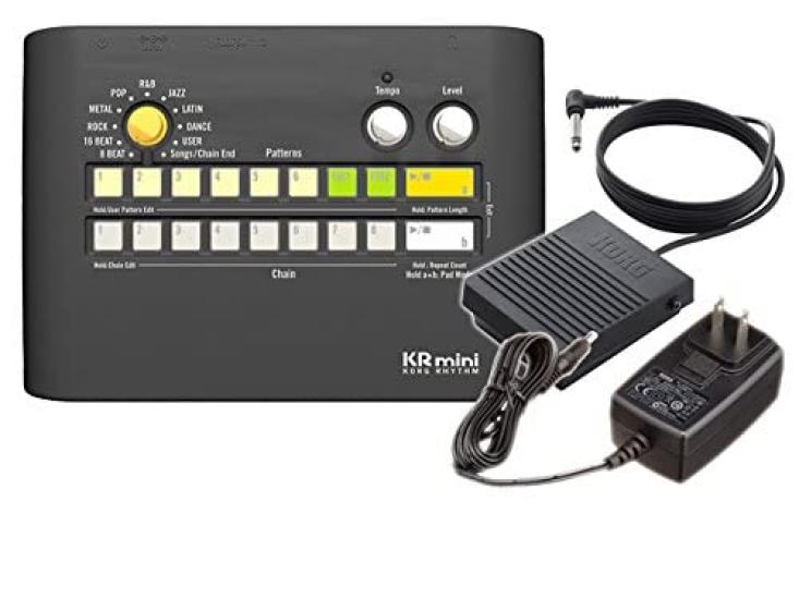 

KORG KR mini KORG RHYTHM Оригинальный адаптер переменного тока KA350 Комплект ножных переключателей [KR-MINI] + + PS-3 чёрный