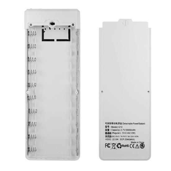 

Светодиодный цифровой дисплей с двумя выходами USB Корпус беспаечного внешнего аккумулятора 10x18650 белый