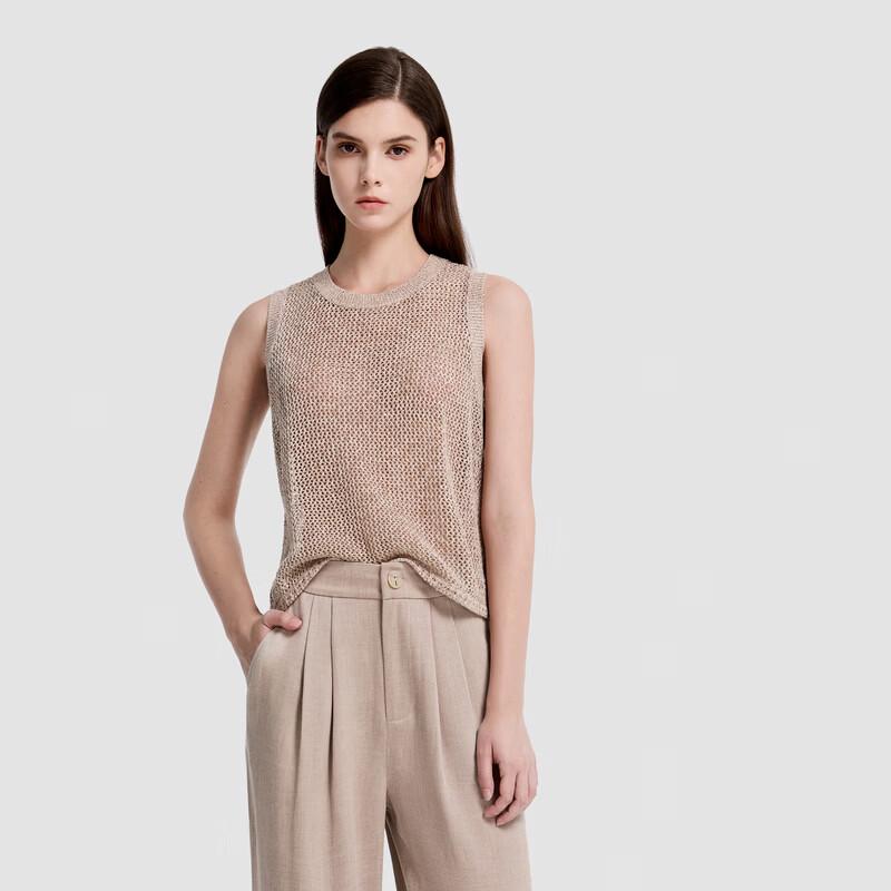 

ELLASSAY Women s Hollow Out Sleeveless Knit Vest XS