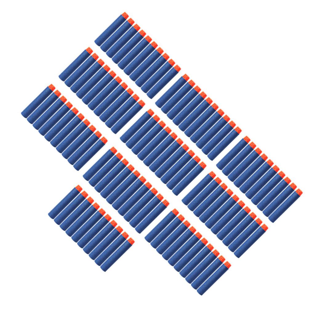 100Pcs Foam Refill Darts 7.2cm Portable Soft Foam Refill Dart for Toy Gun Children Kids Blue