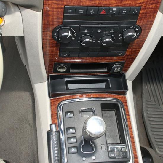 Black Center Gear Shift Cup Holder Storage Box For Jeep Grand Cherokee 2006-2010