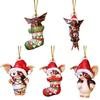 New Cute Car Backpack Christmas Tree Elf Pendant Personalized Creative Festival Decoration Acrylic Home Decoration Supplies