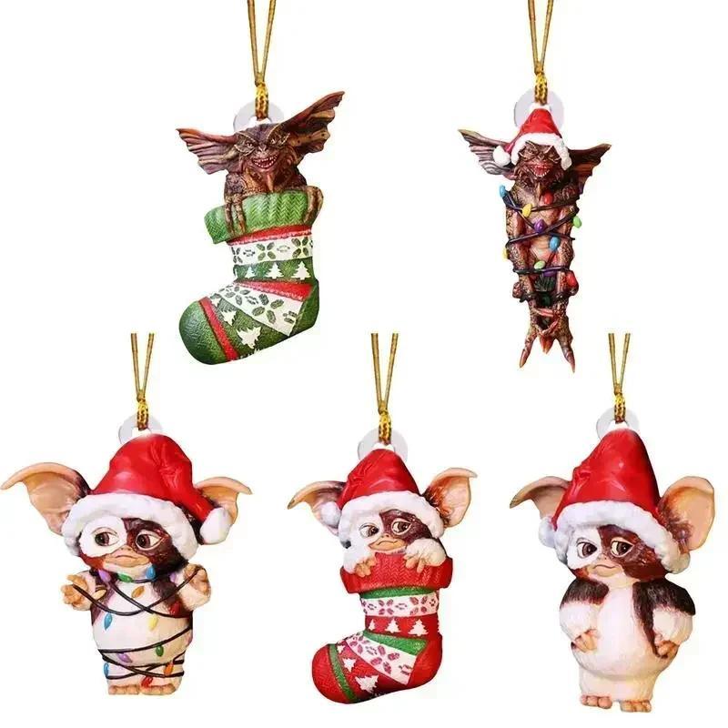 New Cute Car Backpack Christmas Tree Elf Pendant Personalized Creative Festival Decoration Acrylic Home Decoration Supplies